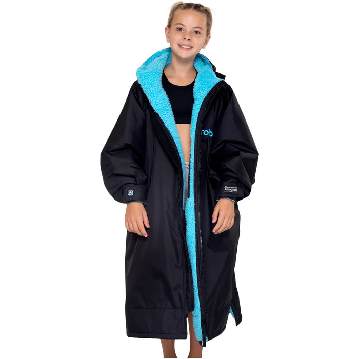 2024 Dryrobe Junior Advance Langrmelig ndern Robe V3 V3KSLSDA - Black / Blue